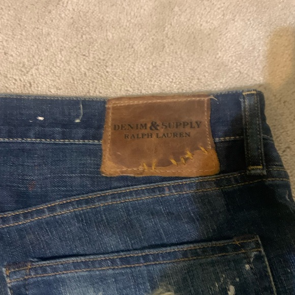 Polo Ralph Lauren distressed five pocket jeans size 34/32 - Picture 3 of 5